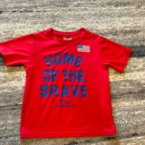 Kids Under Amour home of the brave t-shirt